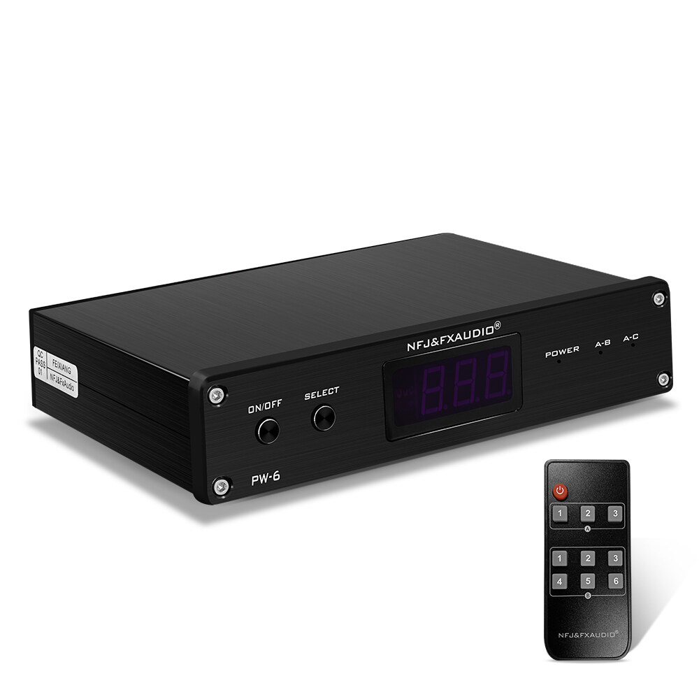 NEW FX-Audio PW-6 Amplificador HIFI Digital Audio Amplifier Switcher Spiltter Selector Crossover 2-Way Speaker Amp Converter